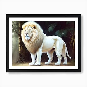 White Lion 9 Art Print