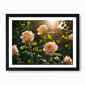 Roses In The Sun 2 Art Print