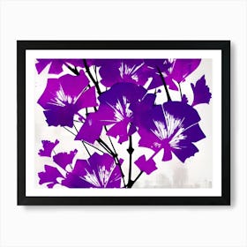 Purple Flowers 14 Art Print