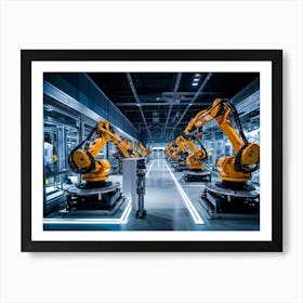 Robots In A Factory 2 Art Print