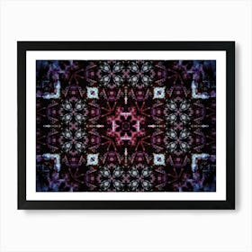 Modern Abstraction Pattern Purple Art Print