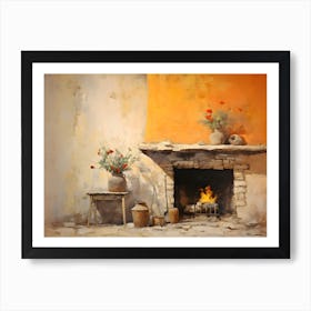 Old Stone Farm Warm Tones 11 Art Print