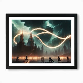 Darkness and Light Battle Art Print