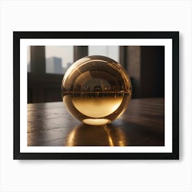 Golden Sphere Art Print