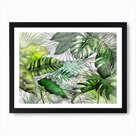 Tropical Foliage 2 Art Print