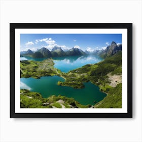 Lake In The Mountains 1 Art Print