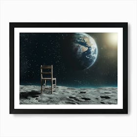 Chair On The Moon Art Print