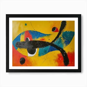 Contemporary Artwork Inspired By Joan Miro 2 Art Print