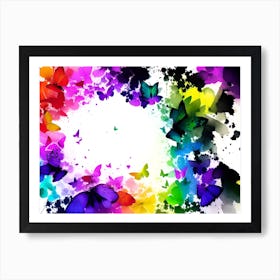 Colorful Butterflies 7 Art Print