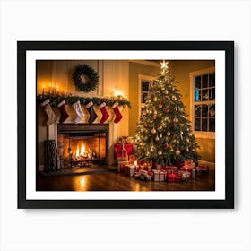 Christmas In The Living Room 65 Art Print