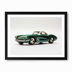 Toy Car 55 Corvette Green Art Print