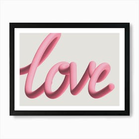 Love 3d Art Print