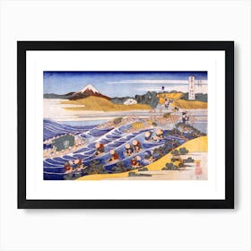 Fuji From The Ford At Kanaya Art Print