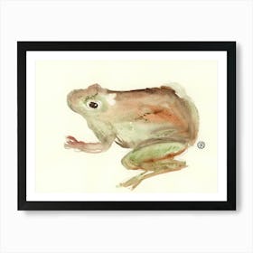 Toad - watercolor painting Anton Maliar frog minimal Art Print