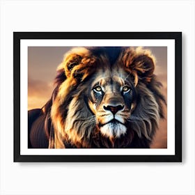 Lion Portrait 2 Art Print