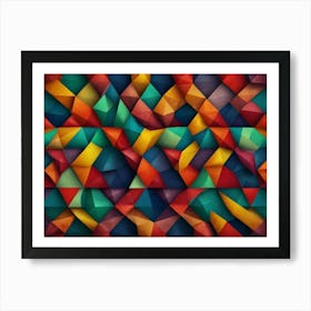 Abstract Triangles Art Print