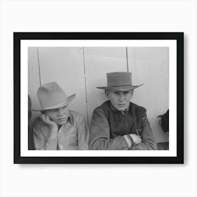 West Texas Boys At The San Angelo Fat Stock Show, San Angelo, Texas By Russell Lee Art Print