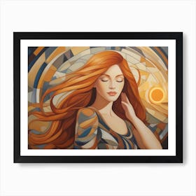 Woman In The Sun 18 Art Print