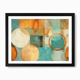 Abstract Circles 6 Art Print