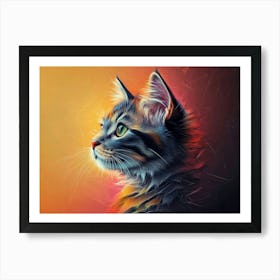 Cat Portrait 1 Art Print