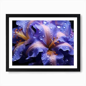 Raindrops On Lilies Art Print