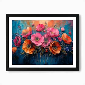 Colorful Flowers 2 Art Print