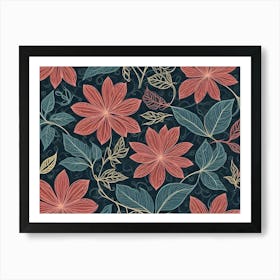 Floral Pattern 14 Art Print