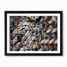 Venetian Mask Masks Many Carnival Venice Italian Italy Milan Venice Florence Rome Naples Toscana photo photography art travel Art Print