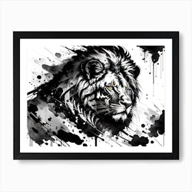 Lion Painting 54 Art Print