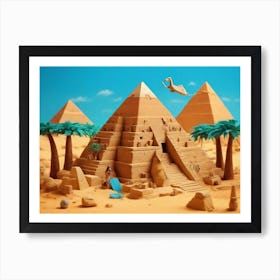 Egyptian Pyramids Art Print