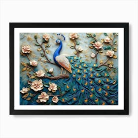 Peacock 50 Art Print