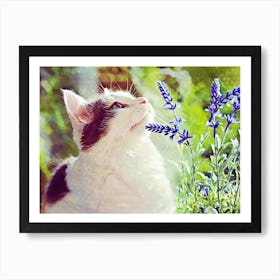 Conferring With The Flowers Art Print