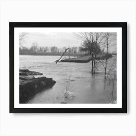 Flooded Country Road Near Patoka, Indiana By Russell Lee Art Print