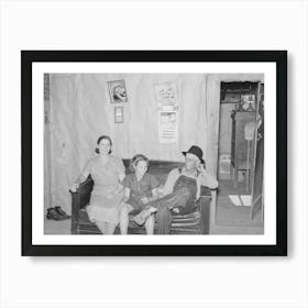 Southeast Missouri Farms Sharecropper S Family In Shack Home La Forge Project, Missouri By Russell Lee Art Print