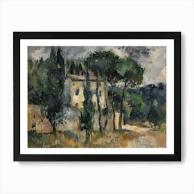 Winter Mornings Painting Inspired By Paul Cezanne Art Print