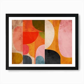 Rounded Pieces Art Print