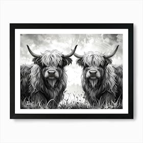 Highland Cows 1 Art Print