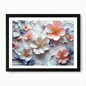 Paper Flowers 56 Art Print