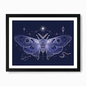 Moth Illustration 3 Art Print