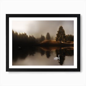 Swan Lake 2 Art Print