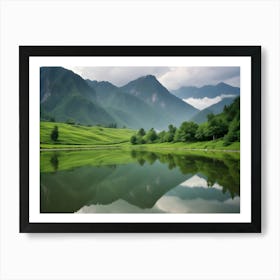 Reflection In A Lake Art Print