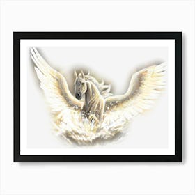 Horse Pegasus Poseidon Legendary Mythology Art Print