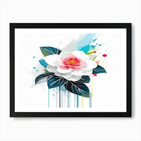 Abstract Flower Painting 2 Art Print