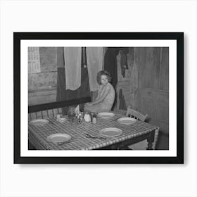 Waiting For Dinner In Farm Home,Bradford, Vermont, Orange County By Russell Lee Art Print