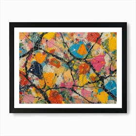 Contemporary Artwork Inspired By Jackson Pollock 1 Art Print