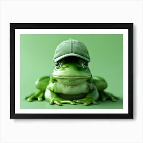 Frog With Hat 4 Art Print