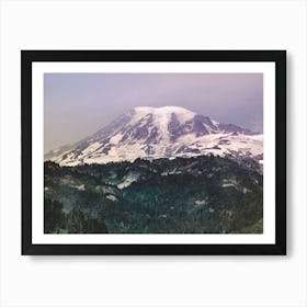 Mt. Rainier Vintage Landscape Art Print