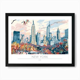 New York City Skyline 1 Art Print