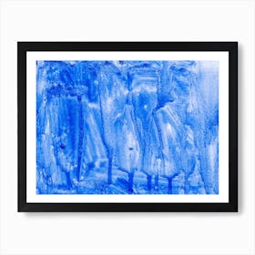 'Blue Abstract Painting Art Print