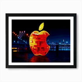 Apple At Night Art Print